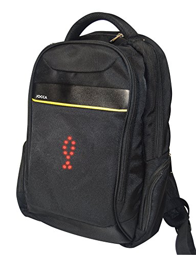 Jocca 6234 Mochila Ejecutiva con Luces Led, Unisex, Negro, Talla Única