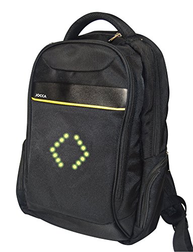 Jocca 6234 Mochila Ejecutiva con Luces Led, Unisex, Negro, Talla Única