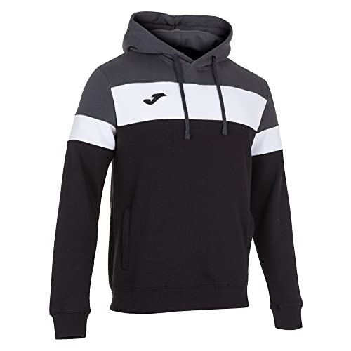 Joma Crew IV Sudaderas, Hombres, Negro Antracita, M