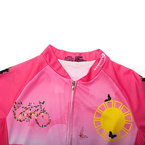 JPOJPO Maillot de ciclismo para mujer, manga larga, para invierno, Niñas, Riding Girl., L(For Your Chest 34-36")