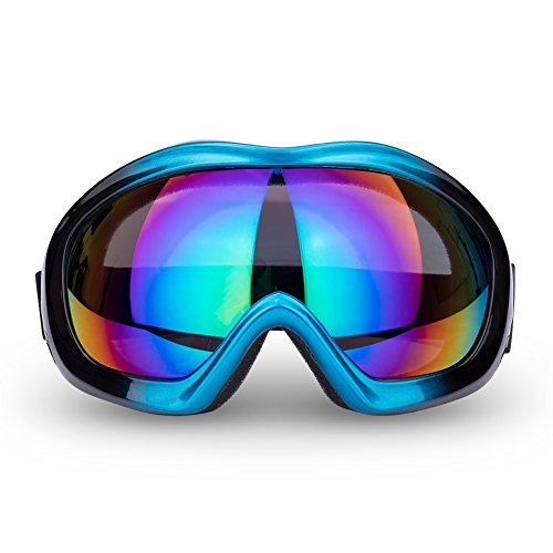 JTENG Gafas de Esquí Gafas de Moto Anti Polvo de Niebla UV, a Prueba de Polvo Resistente a los Arañazos Bendable a Prueba de Viento Gafas Protectoras Gafas