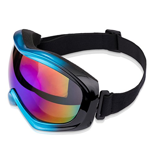 JTENG Gafas de Esquí Gafas de Moto Anti Polvo de Niebla UV, a Prueba de Polvo Resistente a los Arañazos Bendable a Prueba de Viento Gafas Protectoras Gafas