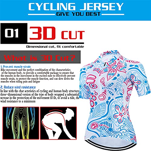 Juego de traje de ciclismo en bicicleta de equipo Mountain Bike Bike Riding Femen Bike Uniforme Juego de bicicletas (Color : Suit 2, Size : Small)