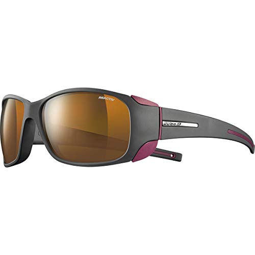 Julbo Monterosa - Gafas de sol para mujer, gris/burdeos, FR: M (talla fabricante: M)