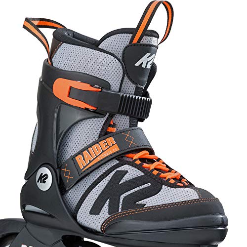 K2 Skate Raider- Patines, color: negro naranja, 29-34 EU