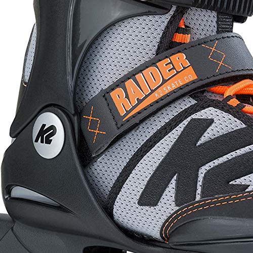 K2 Skate Raider- Patines, color: negro naranja, 29-34 EU