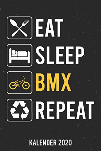 Kalender 2020: Eat Sleep BMX A5 Kalender Planer für ein erfolgreiches Jahr - 110 Seiten