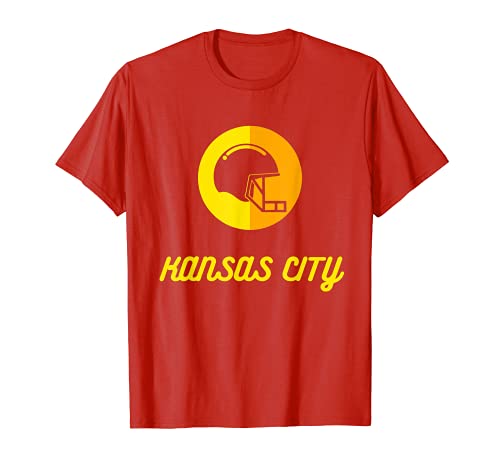 Kansas City Football KC Casco Camiseta