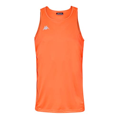 Kappa Fanto Top Running, Hombre, Naranja Fluor, XL