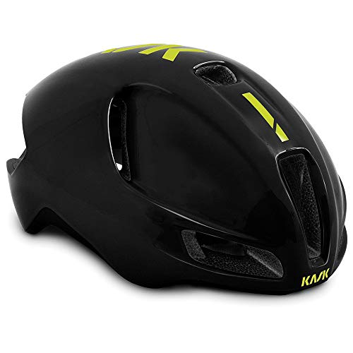 Kask Casco Utopia Negro y Amarillo Talla de Casco S