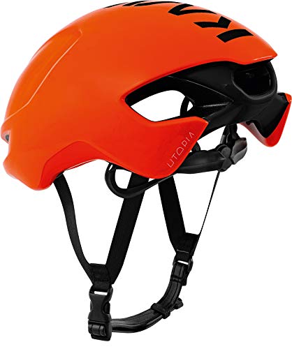 Kask Utopia Casco de Bicicleta, Unisex Adulto, Naranja Negro, Medium