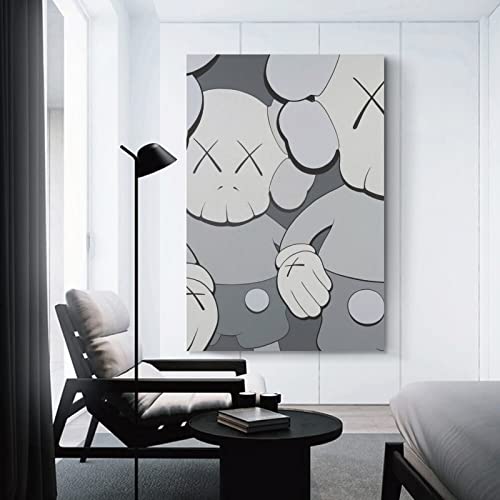 KAWS COMPANION - Póster de dibujos animados de lienzo y arte de pared, diseño moderno de la familia, decoración de dormitorio de 30 x 45 cm