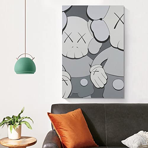 KAWS COMPANION - Póster de dibujos animados de lienzo y arte de pared, diseño moderno de la familia, decoración de dormitorio de 30 x 45 cm