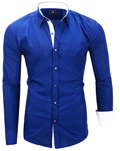 Kayhan Hombre Camisa, TwoFace Blue L