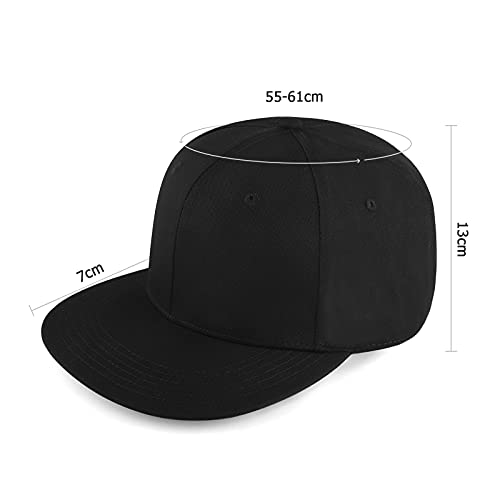 KELOYI Gorras De Hombre Béisbol Snapback Negro Mujer Trucker Respirable Ajustable Cap