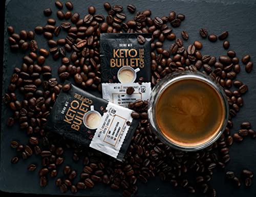 Keto Bullet - Café Keto Instantáneo | Suplemento con Aceite MCT y Extracto de Coco Orgánico para Perder Peso | Bebida Energética Adelgazante con Proteína Natural Ideal para Dieta Cetogénica