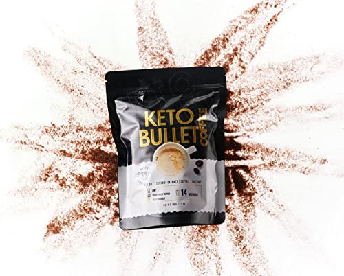 Keto Bullet - Café Keto Instantáneo | Suplemento con Aceite MCT y Extracto de Coco Orgánico para Perder Peso | Bebida Energética Adelgazante con Proteína Natural Ideal para Dieta Cetogénica