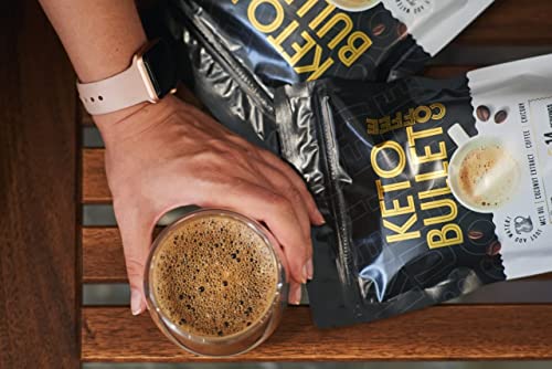 Keto Bullet - Café Keto Instantáneo | Suplemento con Aceite MCT y Extracto de Coco Orgánico para Perder Peso | Bebida Energética Adelgazante con Proteína Natural Ideal para Dieta Cetogénica