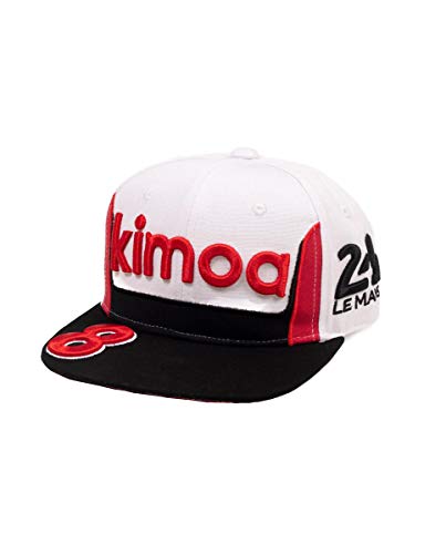 KIMOA - Plana Gorra de béisbol, Blanco, Estándar Unisex Adulto