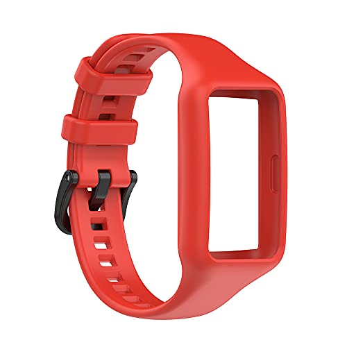 KINKUUN Correas para relojes Compatible con Honor band 6/for Huawei band 6 Pulseras de repuesto.Correa de Reloj.(rojo)