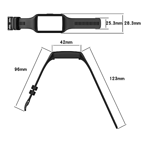 KINKUUN Correas para relojes Compatible con Honor band 6/for Huawei band 6 Pulseras de repuesto.Correa de Reloj.(rojo)