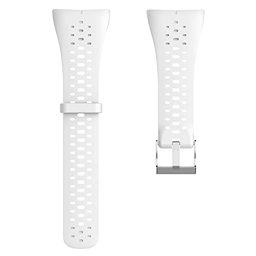 KINKUUN Correas para relojes Compatible con Polar M400 M430 Pulseras de repuesto.Correa de Reloj.(blanco)