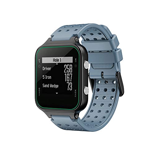 KINOEHOO Correas para relojes Compatible con Garmin Approach S20/Forerunner 220 230 235 630 620 735 Pulseras de repuesto.Correas para relojesde siliCompatible cona.