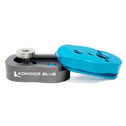 KONDOR BLUE Mini Quick Release Plate LCD Monitores, Magic Arm, luz LED, EVF Mounts, Monitor, Microphones, Recorders, Flash, Gimbals More (Strong Cine Lock)