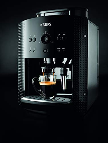 Krups Roma EA8108 - Cafetera superautomática, 15 bares, molinillo de café cónico de metal, con selección de cantidad e intensidad de café, Boquilla de vapor, 2 boquillas, incluye kit limpieza