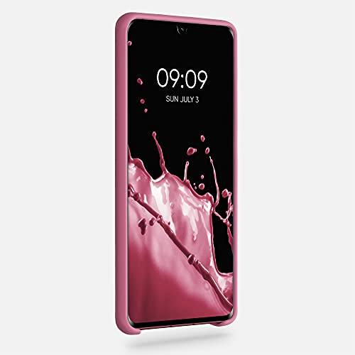 kwmobile Carcasa Compatible con Huawei P30 Pro - Funda de Silicona para móvil - Cover Trasero en Rosa Chicle