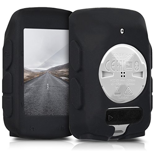 kwmobile Carcasa GPS Compatible con Garmin Edge 520 - Funda de Silicona para navegdor de Bici - Negro