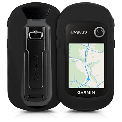 kwmobile Funda Compatible con Garmin eTrex 10/20/30/201x/209x/309x - Carcasa de Silicona para navegador GPS - Cover Negro