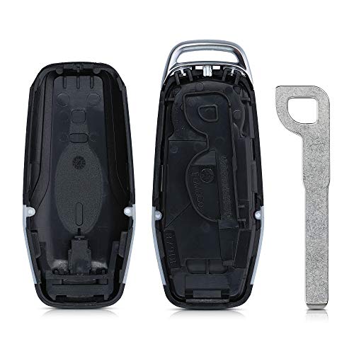 kwmobile Funda Llave Coche Compatible con Ford Llave de Coche MyKey de 3 Botones (Key Free) - Repuesto plástico Duro para Mando de Auto - Negro