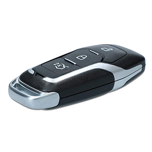 kwmobile Funda Llave Coche Compatible con Ford Llave de Coche MyKey de 3 Botones (Key Free) - Repuesto plástico Duro para Mando de Auto - Negro