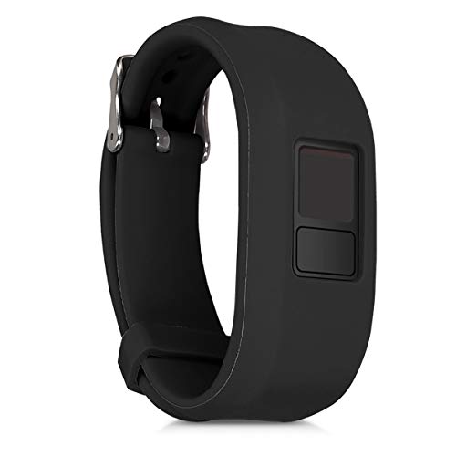 kwmobile Pulsera Compatible con Garmin Vivofit 3-2X Correa de TPU para Reloj Inteligente - Negro/Azul Oscuro