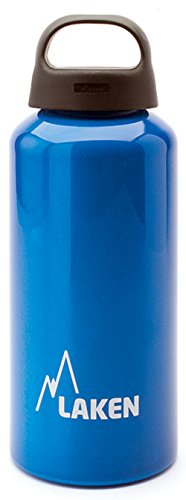 Laken Classic Botella de Agua Cantimplora de Aluminio con Tapón de Rosca y Boca Ancha, 1L Azul