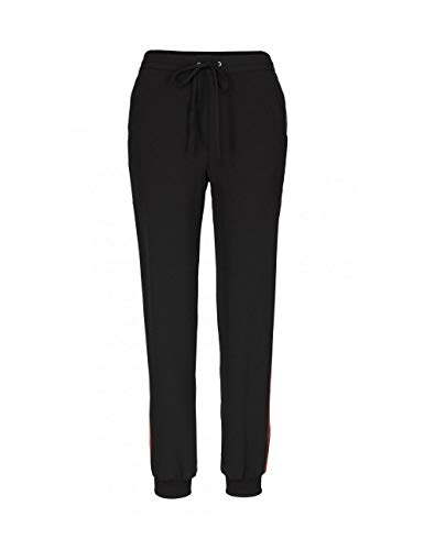 Laura Scott Pantalone Donna Nero Elegante con Riga Laterale, S, Nero