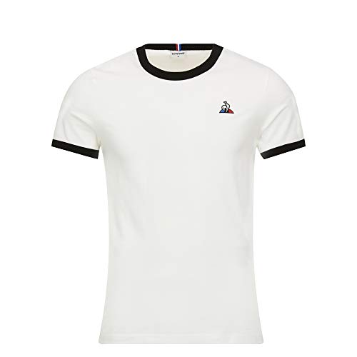 Le Coq Sportif ESS tee SS N°4 Camiseta, Hombre, New Optical White, S