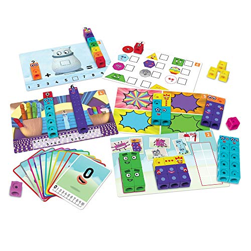 Learning Resources Set de Actividades con Numberblocks Cubos MathLink del 1 al 10, Aprendizaje de matemáticas para Edades tempranas, construye, aprende y Juega en el Aula y casa, niños de 3+ años