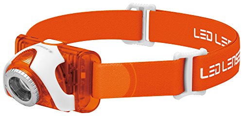 LED Lenser SEO 3 - Linterna frontal, color Naranja, talla SEO 3