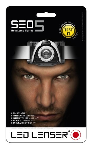 LED LENSER SEO 5 - Linterna frontal, color gris