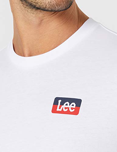 Lee Camiseta con Logotipo Seasonal, Blanco, M para Hombre