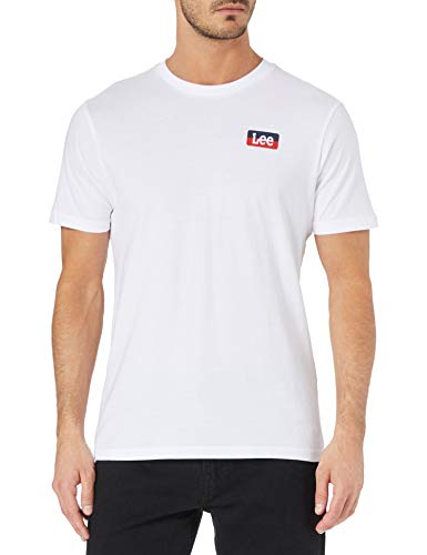 Lee Camiseta con Logotipo Seasonal, Blanco, M para Hombre