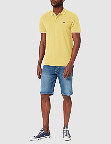 Lee Pique Polo Camisetas, Amarillo (Sunburst Nn), XL para Hombre