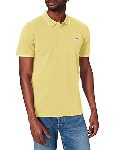 Lee Pique Polo Camisetas, Amarillo (Sunburst Nn), XL para Hombre