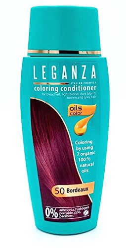 Leganza, Tinte Bálsamo Natural para el Cabello, Color Burdeos 50