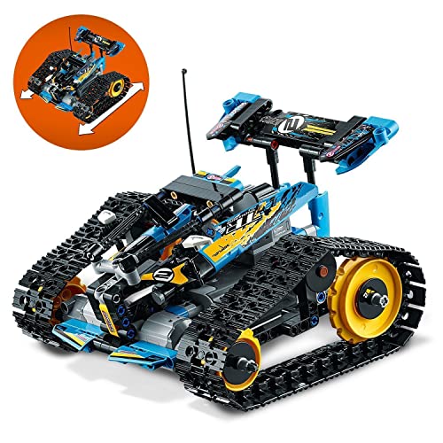 LEGO 42095 Technic Vehículo Acrobático a Control Remoto, Coche Teledirigido para Niños, Maqueta de Coche RC de Alta Velocidad