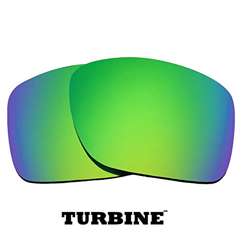 Lentes de repuesto compatibles con OAKLEY TURBINE Polarizado Verde Mirror