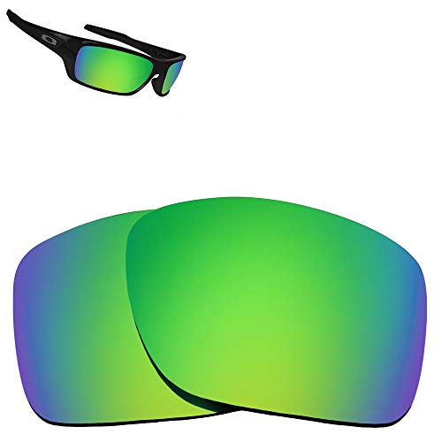 Lentes de repuesto compatibles con OAKLEY TURBINE Polarizado Verde Mirror