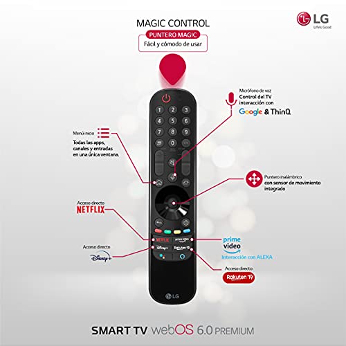 LG 43UP7690-ALEXA 2021-Smart TV 4K UHD 108 cm (43") con Procesador Quad Core, HDR10 Pro, HLG, Sonido Virtual Surround, HDMI 2.0, USB 2.0, Bluetooth 5.0, WiFi